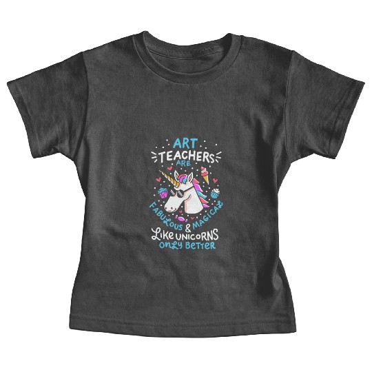 Art teacher gift art teacher school unicorn Baby Tees