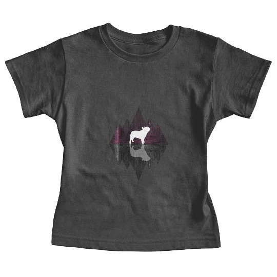 French Bulldog abstract - Geometry Dog Triangle Baby Tees