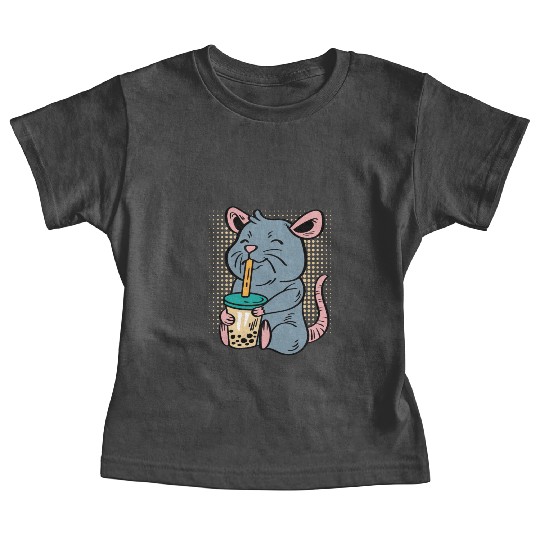 Rat Bubble Tea Tea Lover Gift Baby Tees