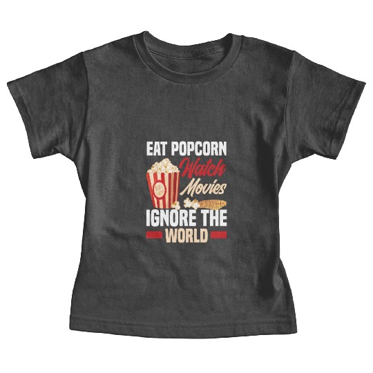 Film Popcorn Cinema Baby Tees