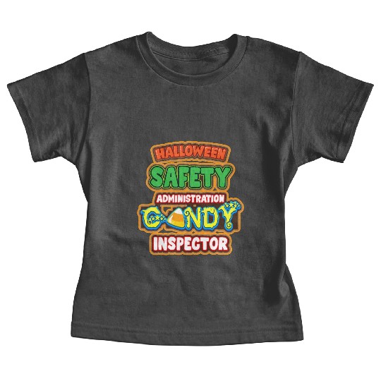 Halloween Costume Halloween Safety Candy Inspector Baby Tees