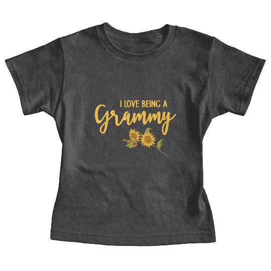 I Love Being A Grammy Floral Grandma Mothers Day Baby Tees
