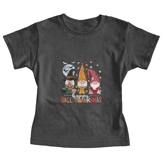 Happy Hallothanksmas Gnomes Lover Halloween Baby Tees