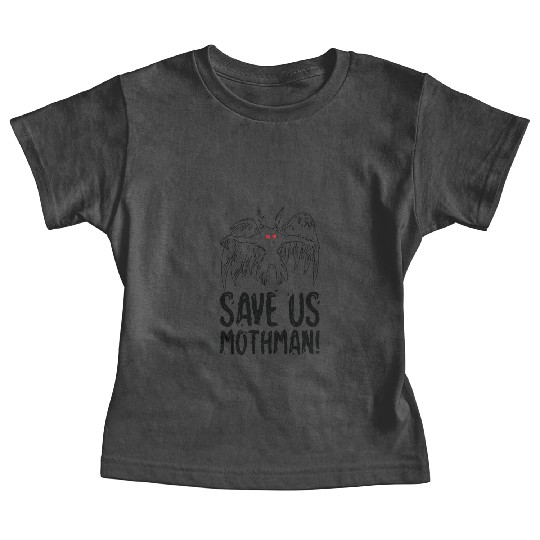 Halloween Mothman Mythical Line Art Beast Monster Baby Tees