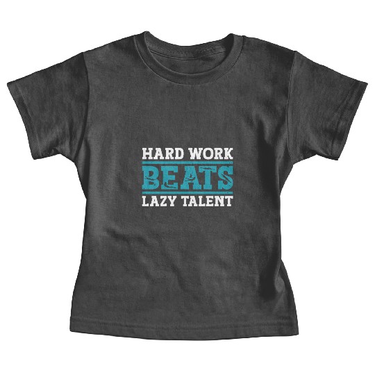 Swimmer Swimming Hard Work Beats Lazy Talent Baby Tees