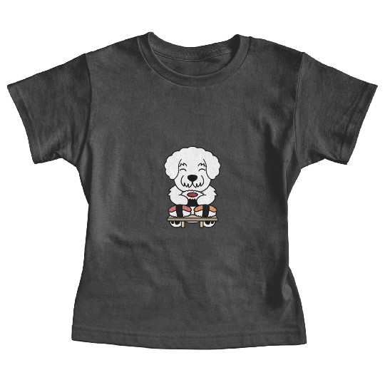 Sushi Lover Bichon Frise Baby Tees