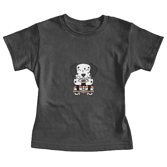 Sushi Lover Dalmatian Baby Tees