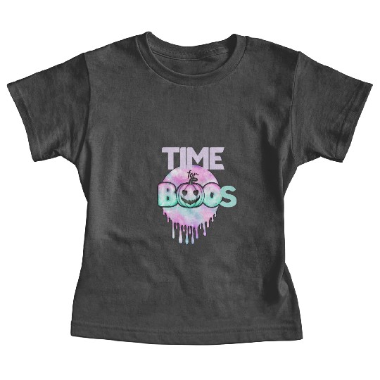 Halloween Time for Boos Pumpkin Pink Baby Tees