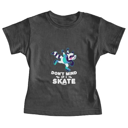 Raccoon ice fast running winter sports Baby Tees