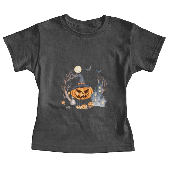 Halloween cute pumpkin pumpkin autumn coffee subli Baby Tees