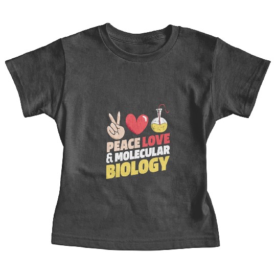 Biology Biologist Peace Love Baby Tees