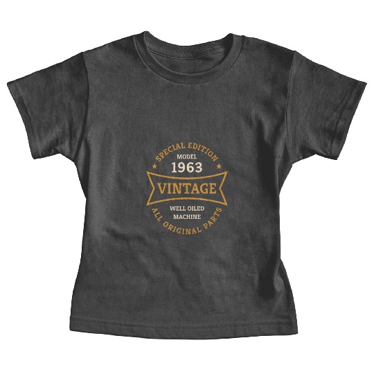 60th Birthday Gifts Born 1963 Vintage 60 Year Old Baby Tees