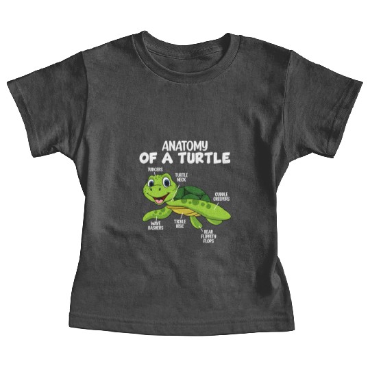 Anatomy Of A Turtle Baby Tees