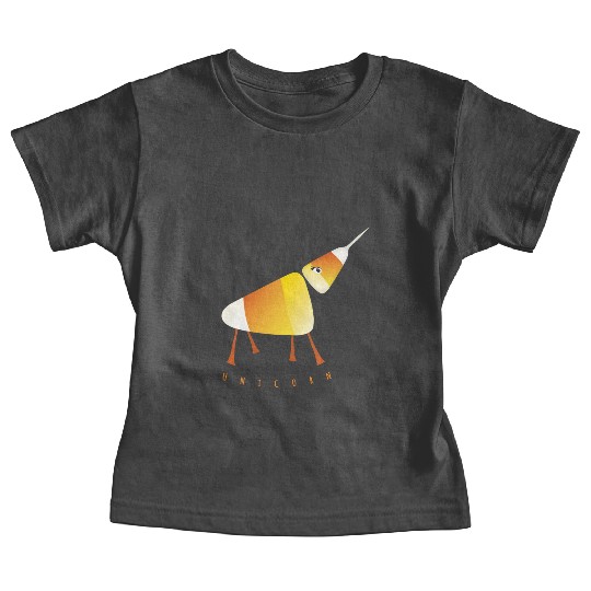 UNICORN Funny Candy Corn Halloween Baby Tees