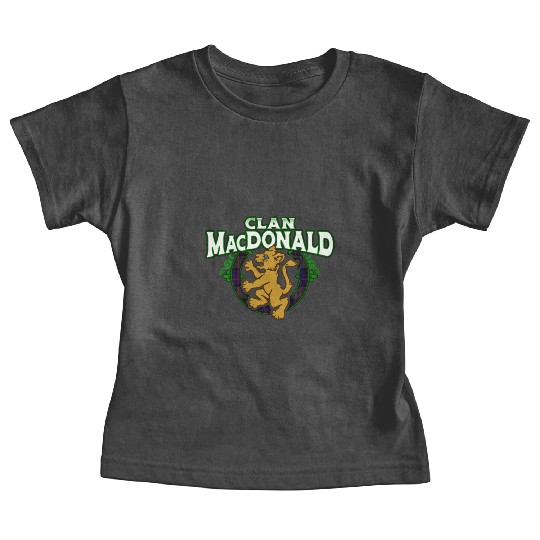 Clan MacDonald Cute Baby Lion Rampant Kitten Baby Tees