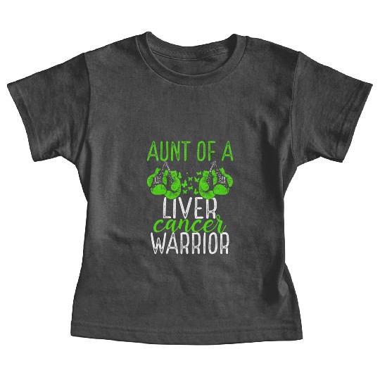 Aunt Liver Cancer Awareness Niece Nephew Baby Tees