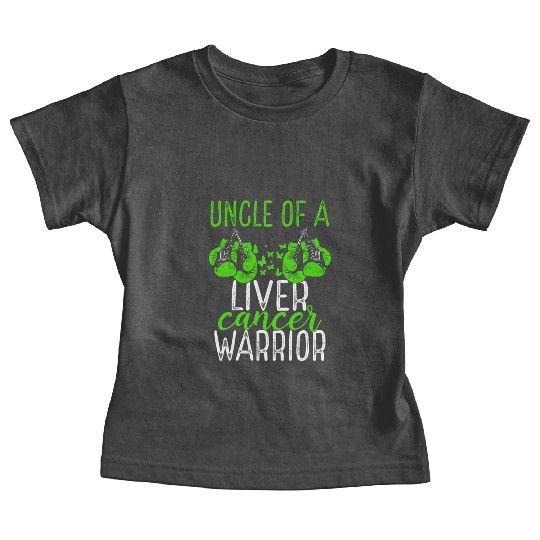 Uncle Liver Cancer Awareness Niece Nephew Baby Tees
