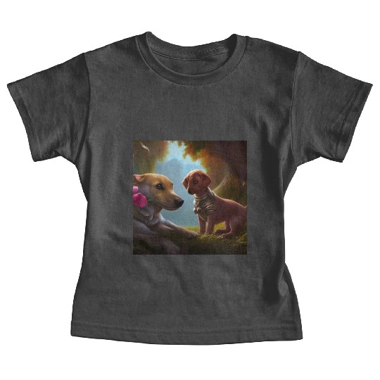 Puppy Love Cute Puppies with A Little Steampunk Baby Tees