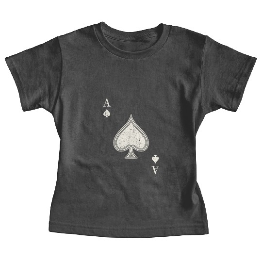 Ace Of Spades Blackjack Cards Poker 21 Baby Tees