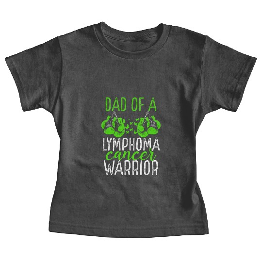 Dad Lymphoma Cancer Awareness Fathers Day Papa Baby Tees