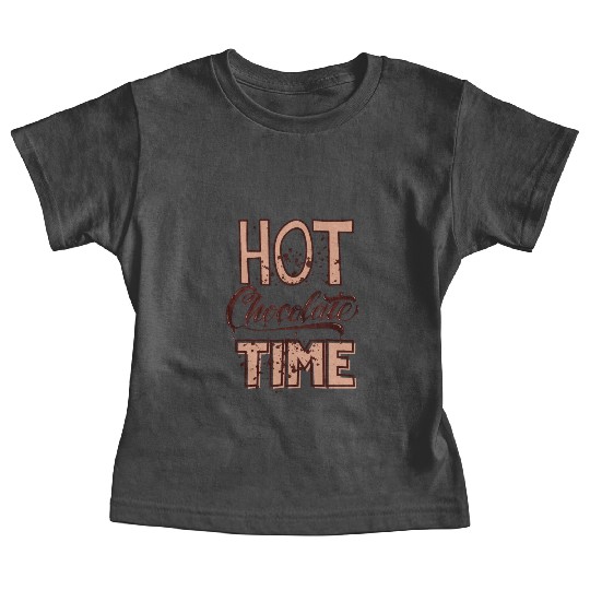 Cute winter quotes - hot chocolate time Baby Tees