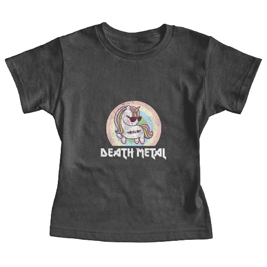 Goth Rock Satan Unicorn Festivals Death Metal Baby Tees