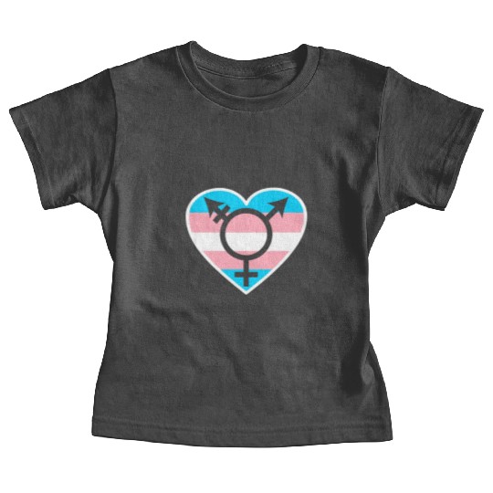 Trans Rainbow Pride LGBTQ Transgender Rights Baby Tees