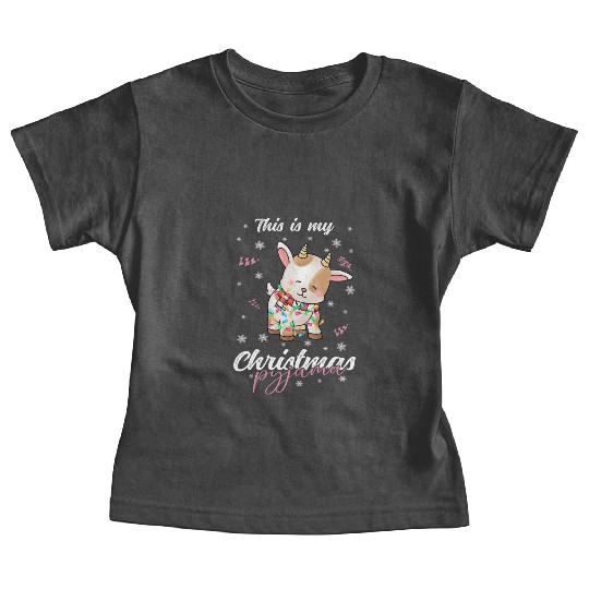 Winter Christmas Pyjama Goat Baby Tees