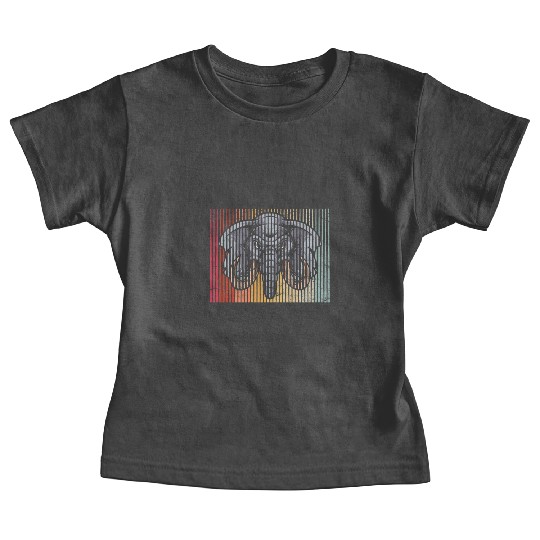 Vintage Elephant Lover Retro Graphic Elephants Kid Baby Tees