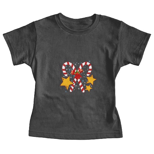 Christmas candy cane for holidays Baby Tees