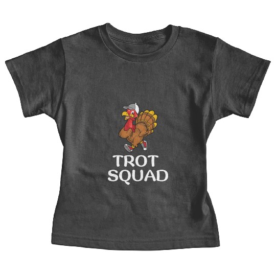 Thanksgiving Running Turkey Trot Squad Baby Tees
