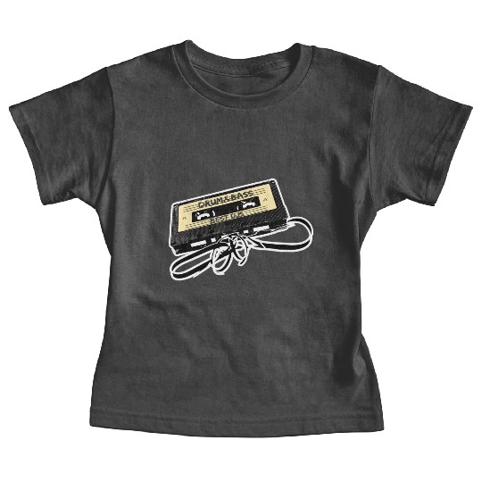Drum and Bass Music Lover Gift Old Cassette Tape B Baby Tees