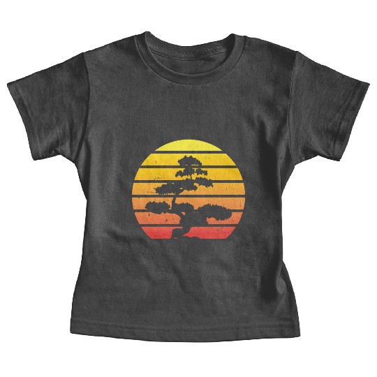 Bonsai Retro Vintage Japanese Tree Gardener Gift Baby Tees