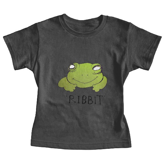 Froggy Fog "Ribbit" Funny Frog Baby Tees smiling rep