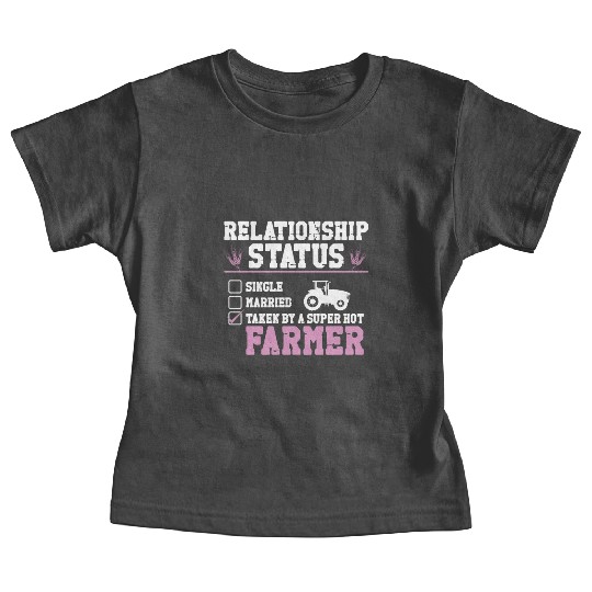 Farming Farmer Girl Girlfriend Baby Tees