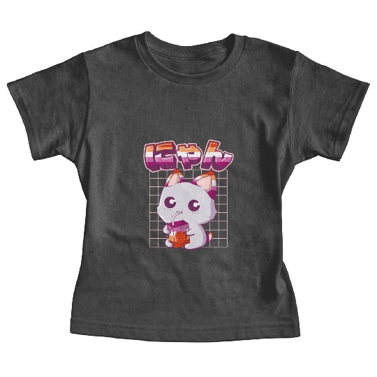 Lesbian Pride Gay Kawaii Cat Strawberry Milk Lesbi Baby Tees