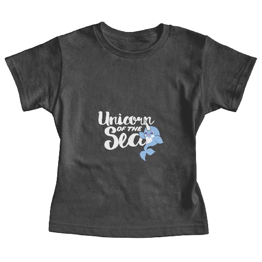 Unicorn of the sea narwhal humor Baby Tees