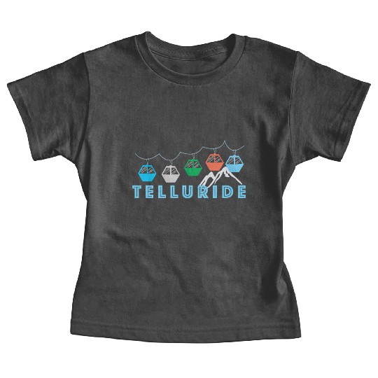Colorado Ski Mountain Gondola Telluride Baby Tees
