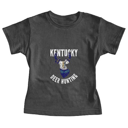 Kentucky Deer Hunting Buck Stag Hunter Baby Tees