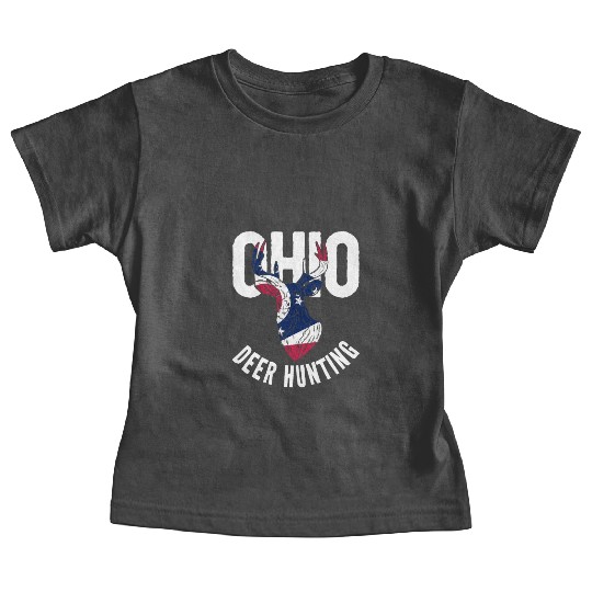 Ohio Deer Hunting Buck Stag Hunter Baby Tees