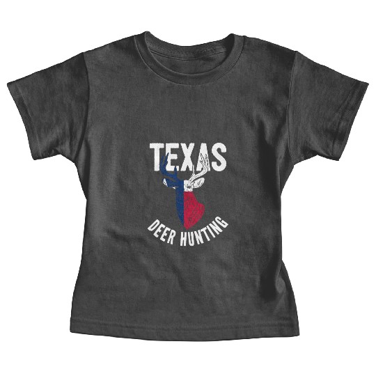 Texas Deer Hunting Buck Stag Hunter Baby Tees