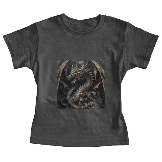 Dark fantasy dragon cover version 1 Baby Tees