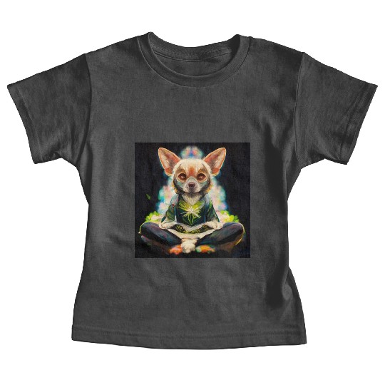 buddhist chihuahua Baby Tees