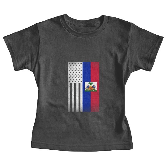 Haiti Design for proud Haitian Americans Baby Tees