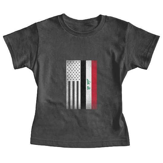 Iraq Design for proud Iraqi Americans Baby Tees