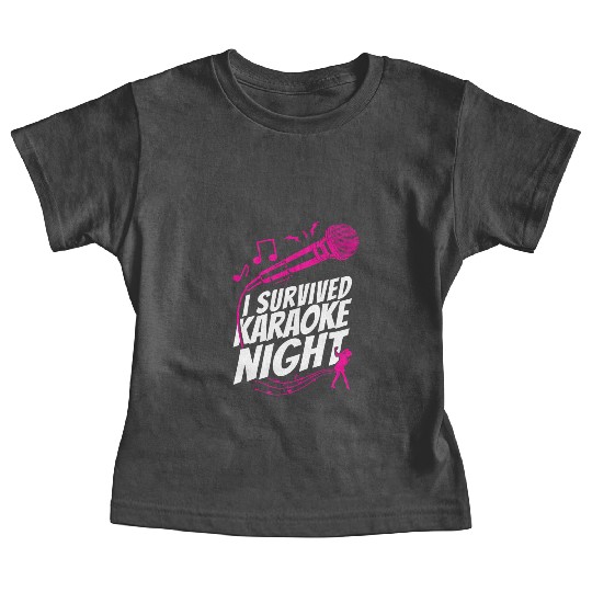 Karaoke Singer I Survived Karaoke Baby Tees