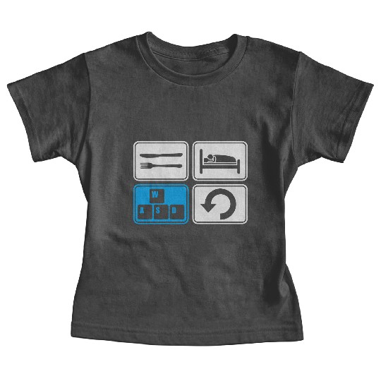 gaming daily repeat computer Baby Tees