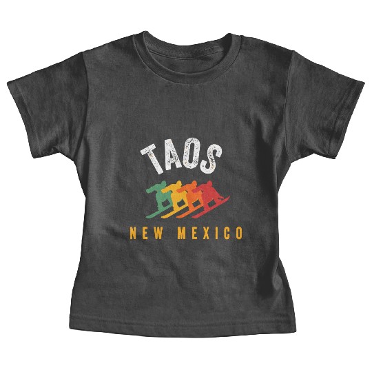 Vintage Taos Nm Us New Mexico Ski Snowboard Mounta Baby Tees