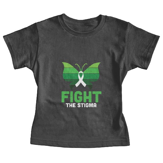 Fight The Stigma Butterfly Mental Health Baby Tees
