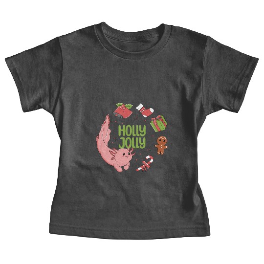 Holly Jolly Axolotl Baby Tees